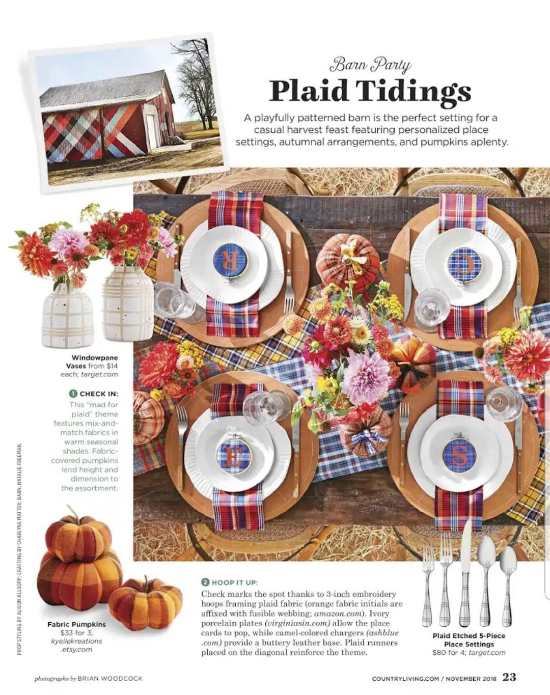 Halloween Buffalo Plaid Pumpkin Trio