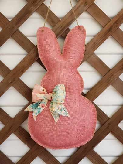 Peep Easter Bunny Door Hanger