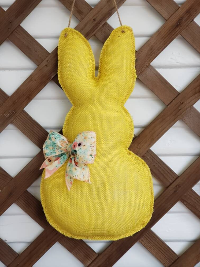 Peep Easter Bunny Door Hanger