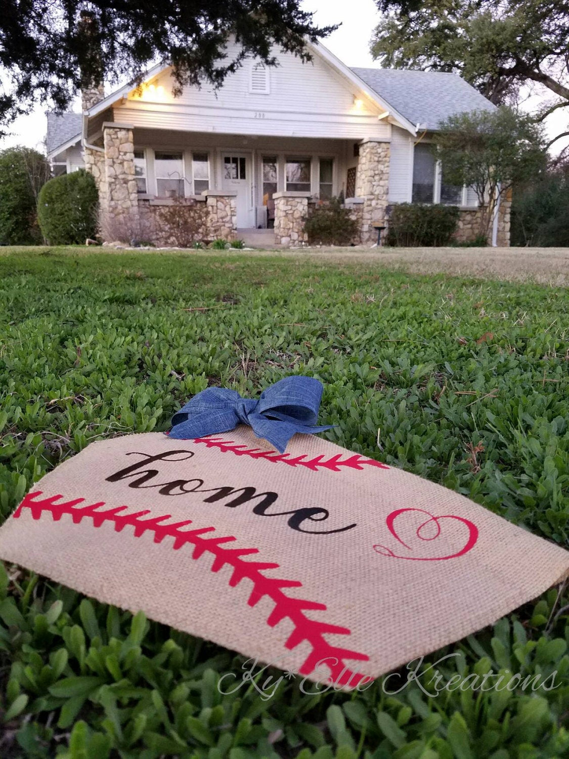 Baseball Home Plate Garden Flag