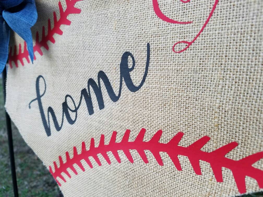 Baseball Home Plate Garden Flag
