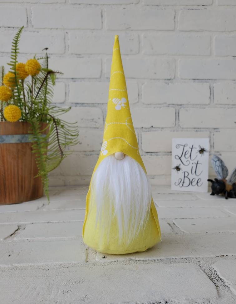 Yellow Honey Bee Gnome