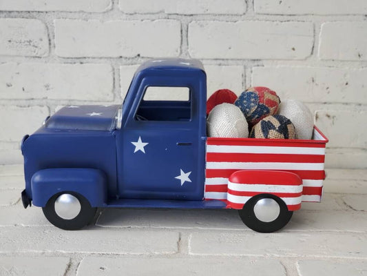 Patriotic Burlap Egg Decor