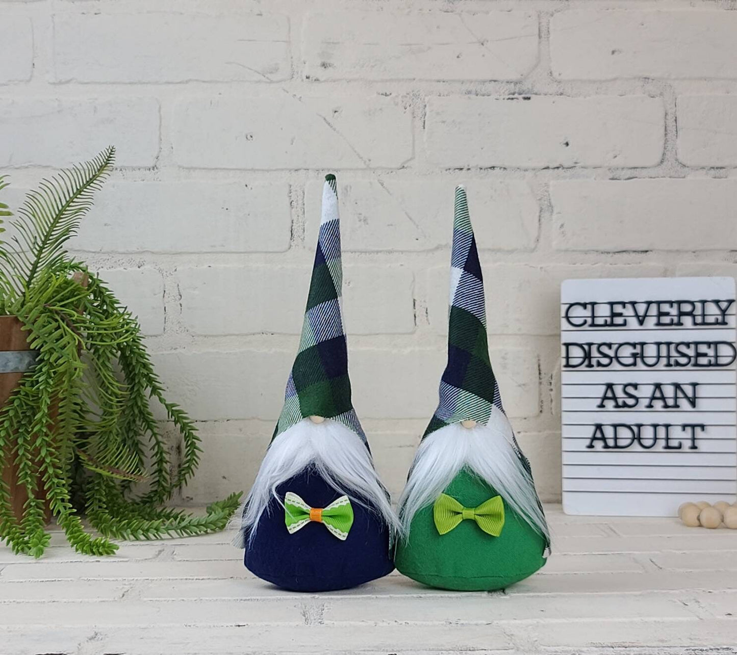 Irish Plaid Gnome
