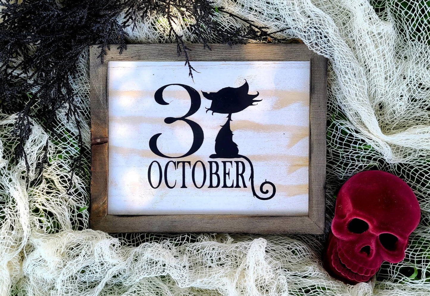 October 31 Cat Sign